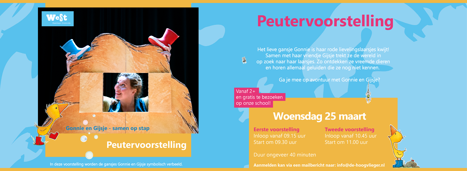Wees welkom bij onze gratis peutervoorstelling!